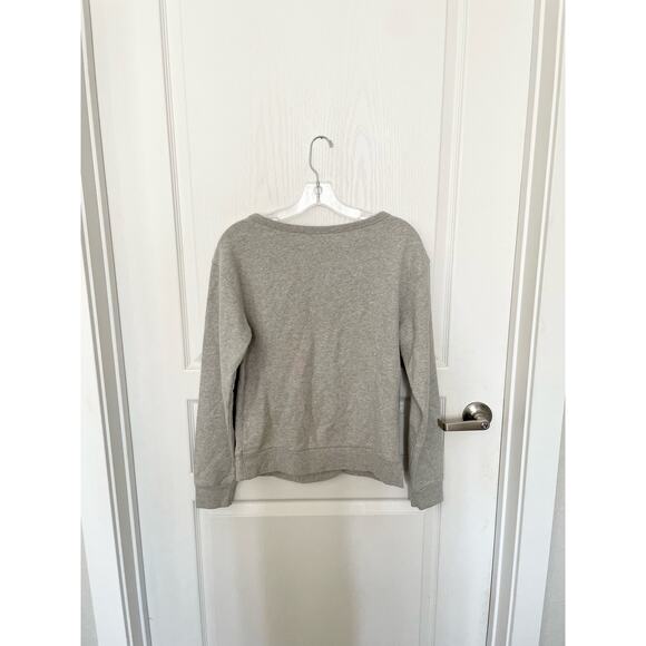 AllSaints Paloma Twist Front Sweatshirt Grey Marl Size XS - Picture 4 of 9